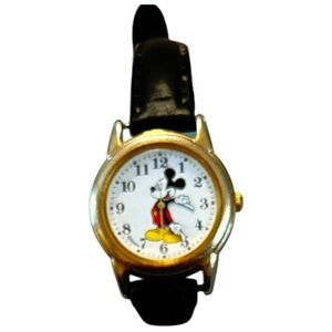 VTG-Disney Mickey Mouse watch made by Lorus/Seiko-Gold Tone